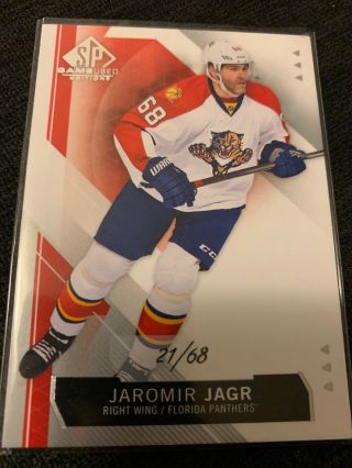 2015 - 16 Sp Game Jaromir Jagr Base Card Numbered 21/68 Card 24