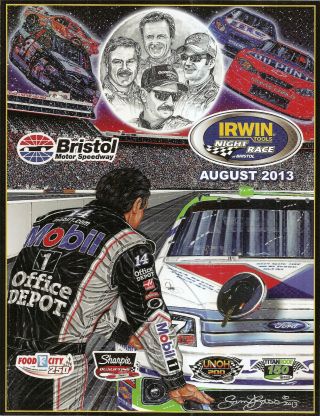 2013 - 8 Nascar Racing Program - Bristol Motor Speedway