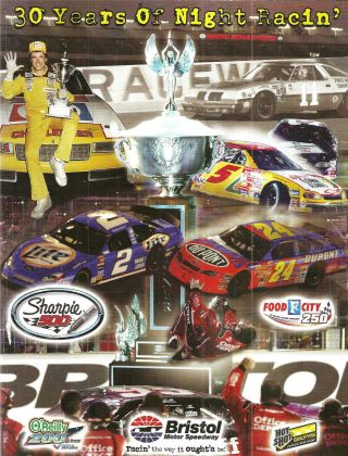 2008 - 8 Nascar Racing Program - Bristol Motor Speedway