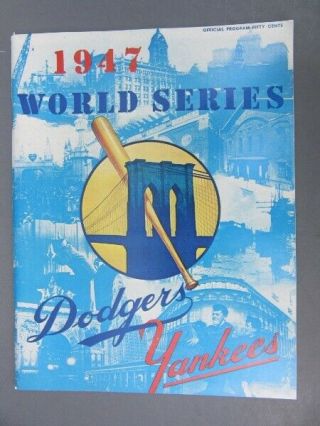 1947 World Series Program - Brooklyn Dodgers Vs.  Yankees (reprint) Ltd.  Opie