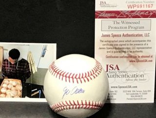 Jo Adell Los Angeles Angels Autographed Signed Baseball Jsa Witness