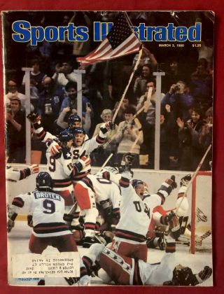 Sports Illustrated March 3,  1980 Usa Olympic Hockey Miracle On Ice