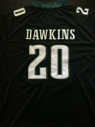 Brian Dawkins Black Stitched Philadelphia Eagles Jersey 20 Mens Size XXL 2
