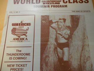 Vintage World Class Championship Wrestling Program WCCW Texas Missing Link 1988 2