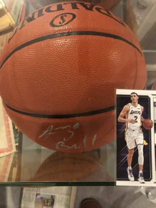 Lakers Lonzo Ball Signed NBA Official Basketball Beckett 3