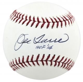 Yankees Joe Torre " Hof 14 " Authentic Signed Oml Baseball Autographed Bas B04925