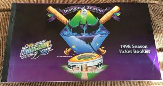 Tampa Bay Devil Rays Inaugural Season 1998 Season Ticket Booklet Sample Mlb