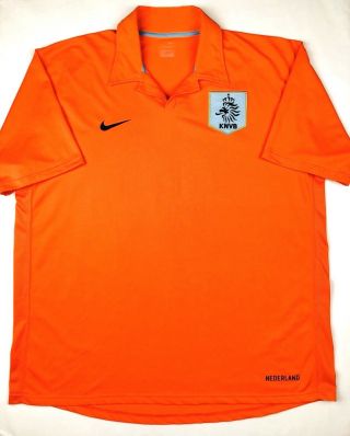 Nike Netherlands 2006 World Cup Xxl Home Soccer Jersey Football Shirt Knvb
