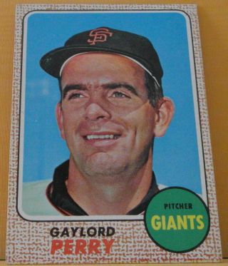 1968 Topps Vintage Baseball Gaylord Perry San Francisco Giants Baseball Card 85