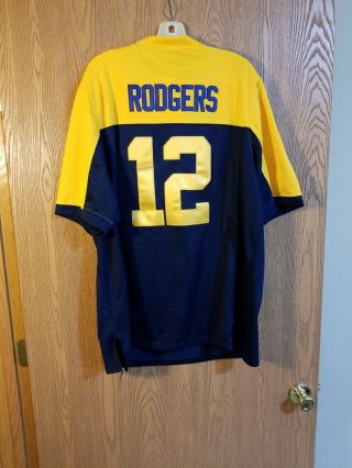 Aaron Rodgers Green Bay Packers Sewn Nike On Field Alternate Jersey Adult XL EUC 3