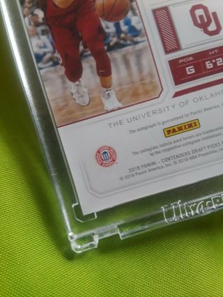Trae young contenders auto.  draft Ticket 99/99 Last One Made.  full auto. 8