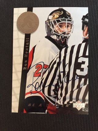 1995 - 96 Ud Be A Player Ron Hextall Autograph Flyers