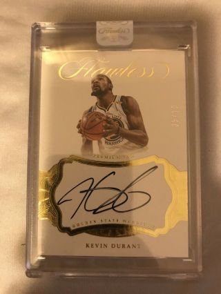 2016 - 17 Flawless Kevin Durant Auto ’d 5/10 Encased