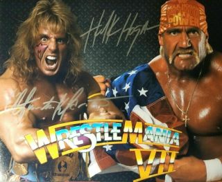Ultimate Warrior / Hulk Hogan Wwe Wwf Autographed Signed 8x10 Photo Reprint