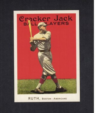 Babe Ruth,  Red Sox | 1915 Cracker Jack 2007 Gbscc Promotional Cards Never Were