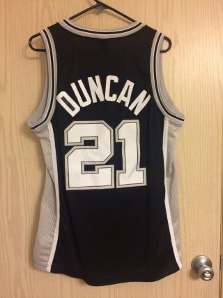 Nike Tim Duncan San Antonio Spurs NBA Jersey Men’s Medium Black 5