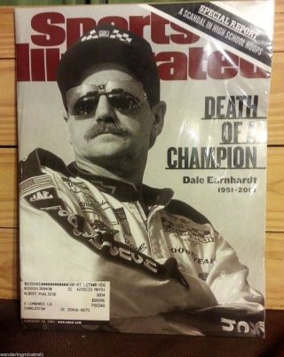 2001 Sports Illustrated Commemorative Issue Dale Earnhardt Nascar Legend Plus,