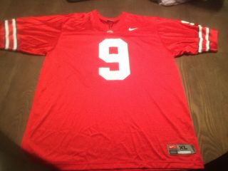 Ohio State Buckeyes Nike 9 Football Jersey Mens Xl Authentic Red College