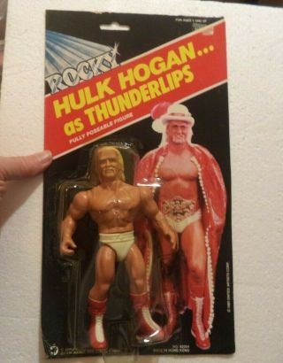 1985 Hulk Hogan.  as Thunderlips Poseable Figure (Package) 2