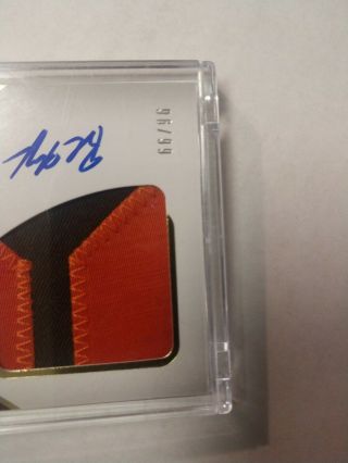 2018 Panini limited Baker Mayfield rookie patch autograph out of 99 3