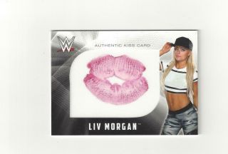 2017 Topps Wwe Liv Morgan Authentic Kiss Card 44/99