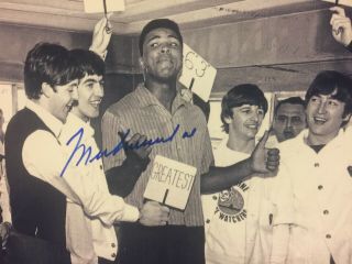 Muhammad Ali 8x10 signed The Beatles 3