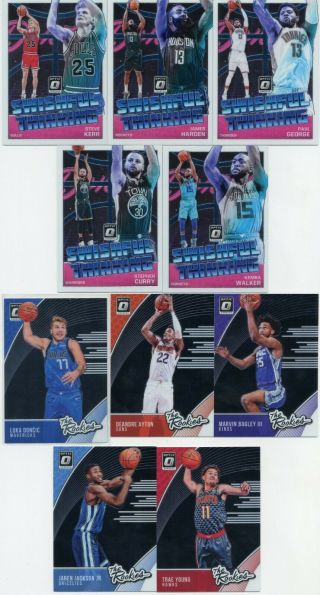 Luka Doncic Trae Young 2018 - 19 Donruss Optic Rated RC Master Complete Set 150 7