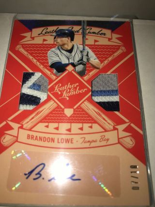 2018 - 19 Leather And Lumber Brandon Lowe Relic Auto 7/10