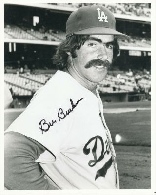 Bill Buckner Autograph 8x10 Photo Los Angeles Dodgers 2 W.  S 174 Hr 2715 Hits