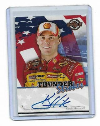2007 Wheels American Thunder Thunder Strokes Kevin Harvick Authentic Autograph