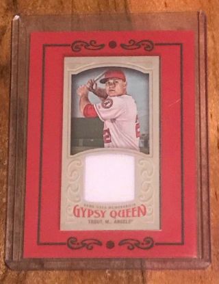 2016 Topps Gypsy Queen Mike Trout Mini Relic Jersey