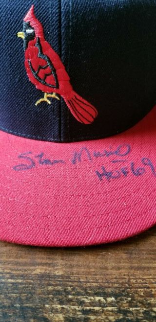 Stan Musial Signed Hat Psa Dna