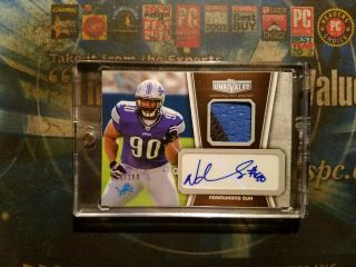 2010 Topps Unrivaled Rookie Patch Auto Ndamukong Suh