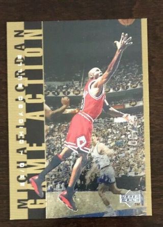 1998 - 99 Upper Deck Game Action Gold Parallel Michael Jordan G17 06/23 Gem Mint?