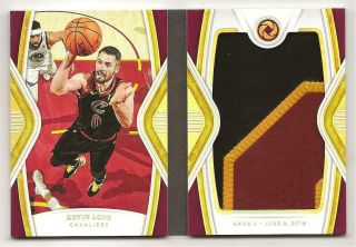 2018 - 19 Opulence Kevin Love Nba Finals Patch Booklet Book 4/9 Game Game 3