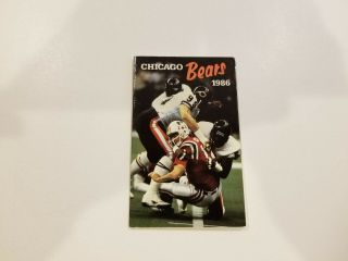 Chicago Bears 1986 Nfl Football Pocket Schedule - Wgn Radio (rk)