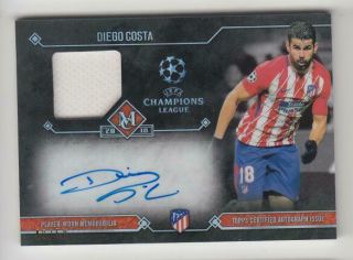 2017 - 18 Topps Champions League Museum Jersey Auto Card :diego Costa 49/50