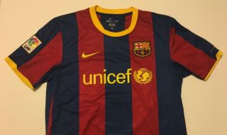 Nike Dri - Fit Fc Barcelona Lionel Messi Unicef 10 Men 