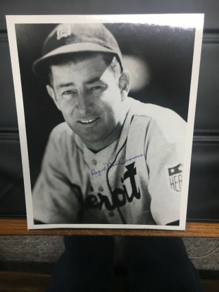 8x10 Color Autograph Photo Of Detroit Tigers Star Roger “doc” Cramer