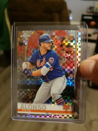 2019 Topps Chrome Pete Alonso Xfractor Rookie Card 204