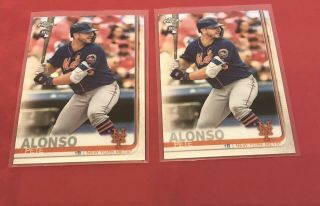 2 2019 Topps Chrome Pete Alonso Rc 204 Ny Mets Baseball Rookie Card