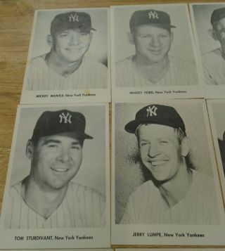 Late 1950 ' s NY Yankees Picture Pack 12 Stars Mantle,  Larsen,  Yogi,  Whitey etc. 2