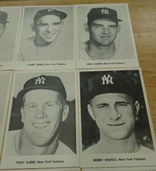 Late 1950 ' s NY Yankees Picture Pack 12 Stars Mantle,  Larsen,  Yogi,  Whitey etc. 3