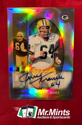 2019 Panini Legacy Legends - Jerry Kramer - Chrome Prizm Autograph 104 Packers