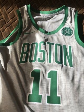 Nike Nba Boston Celtics Kyrie Irving City Swingman Jersey Grey Green Men 