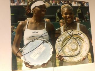 Signed Serena Venus Williams Autograph 8 X 10 Photo Auto Picture French Open
