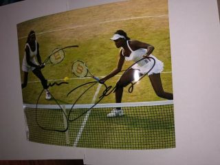 Serena Venus Williams Signed 8x10 Photo Tennis Picture Autograph Pic Us Open U S