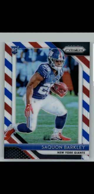 Saquon Barkley - 2018 Prizm Red White And Blue Refractor Rookie