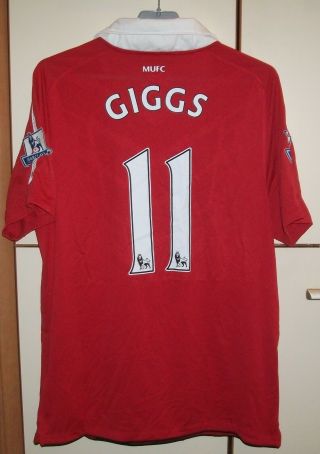 Manchester United 2010/2011 Home Football Shirt Jersey Nike Size M 11 Giggs