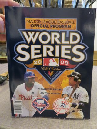 2009 Major League Baseball World Series Program (phillies Vs.  Yankees)